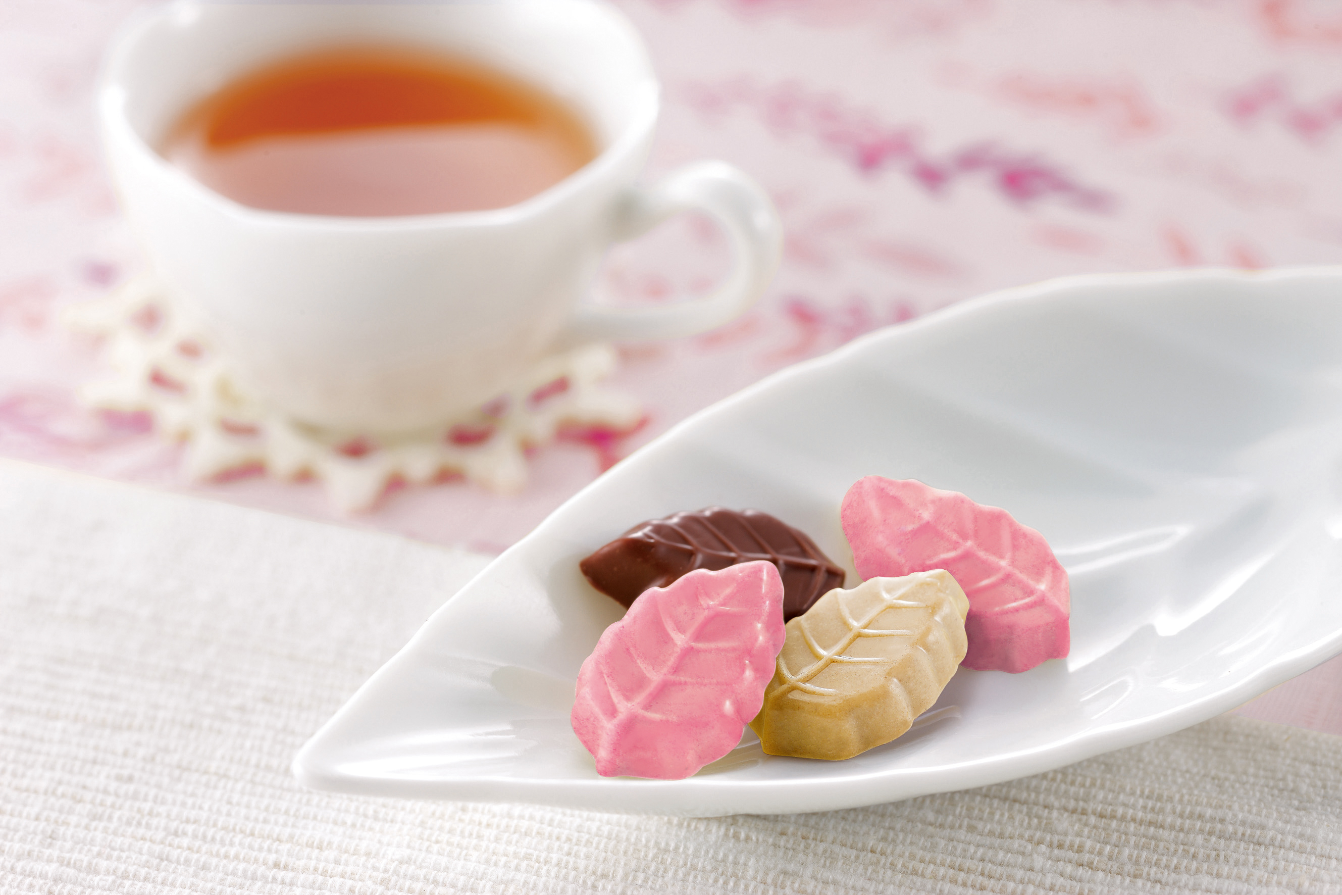 【モンロワール】サービス袋リーフメモリー(桃色)